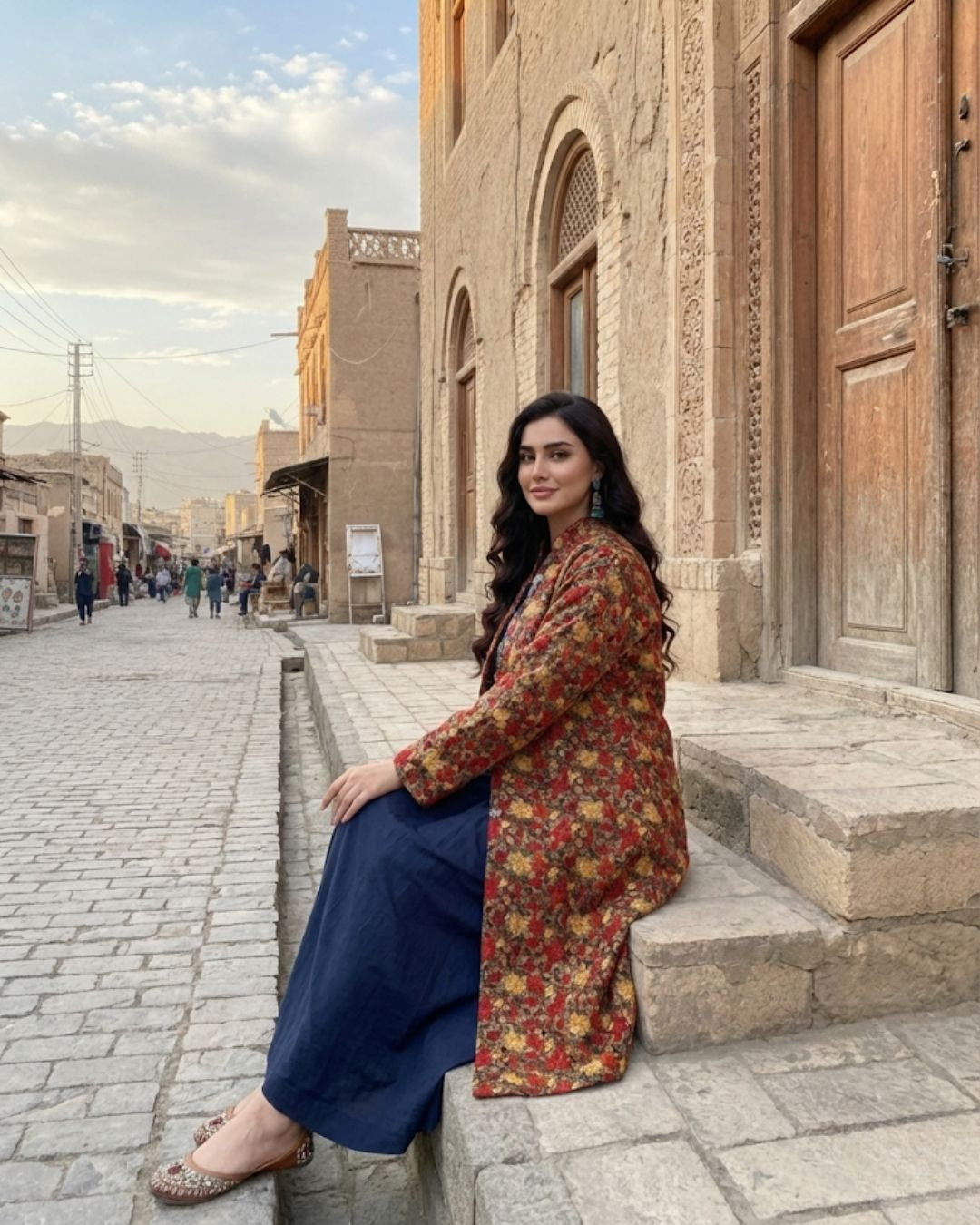 Royal Coat Collection | Chinar work